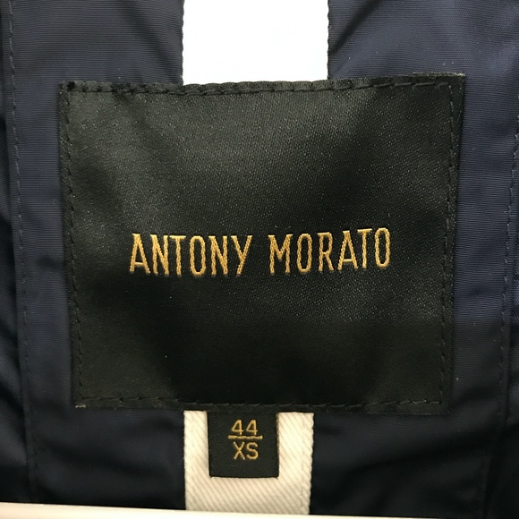 ANTONY MORATO {XS} Navy Blue Windbreaker with Nautical White & Red Detail - Picture 6 of 14